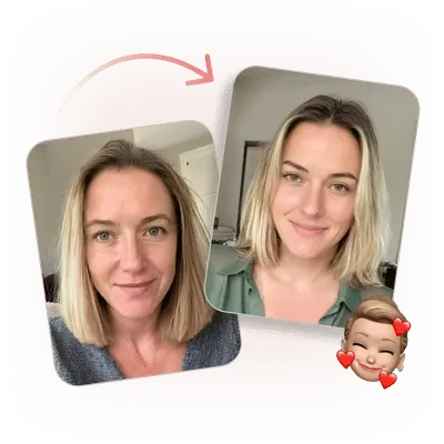 Before and after transformation